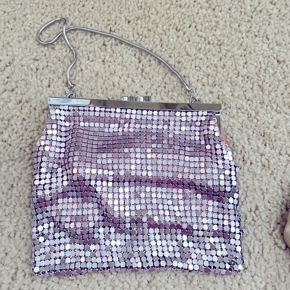Pink sequined purse